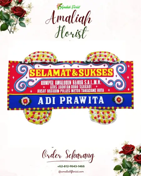 Papan Bunga Ucapan Selamat Parindu