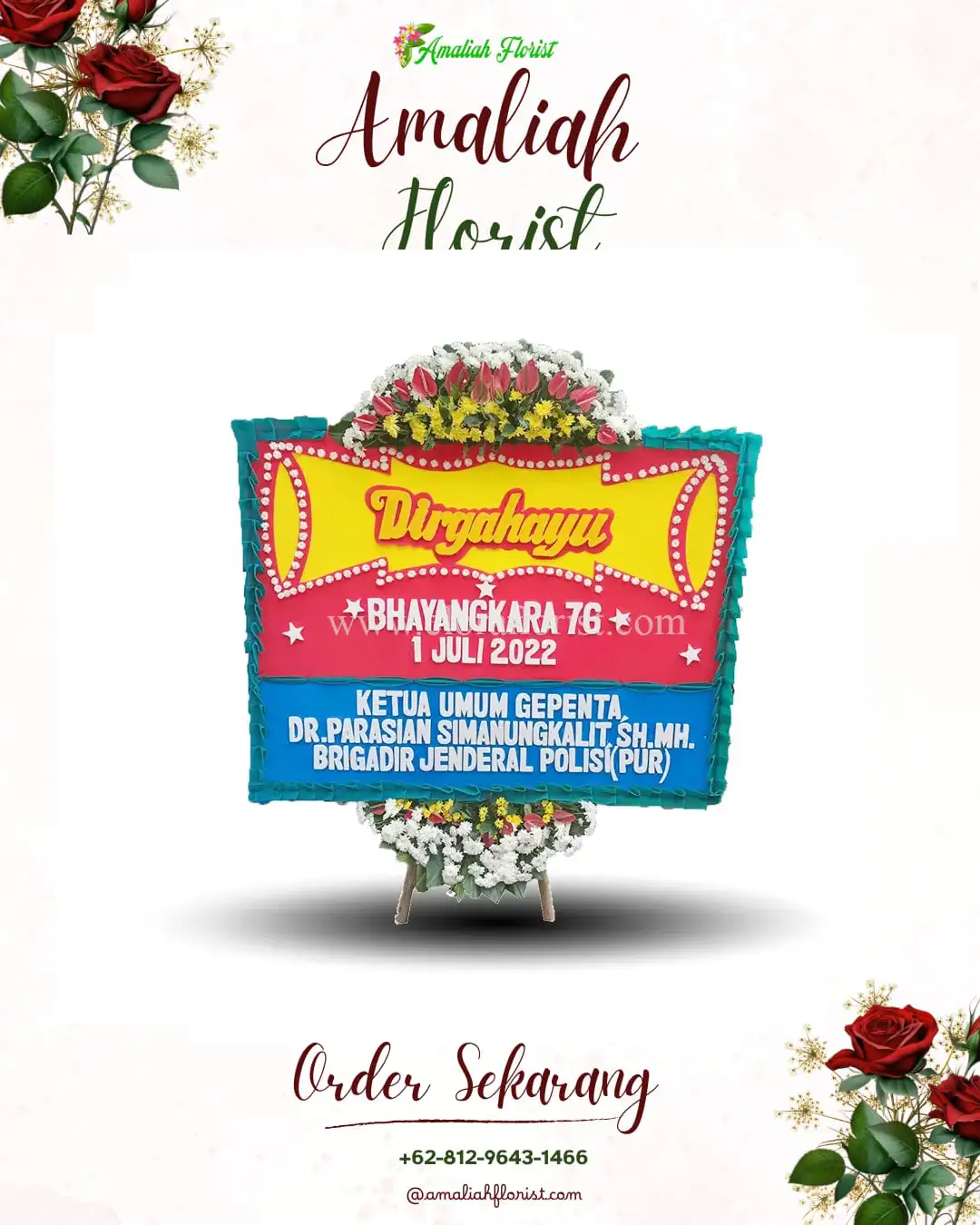 Papan Bunga HUT Ulang Tahun Parindu